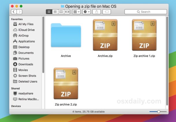 zip file converter free for mac