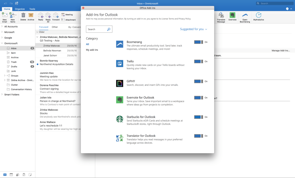 add ins for outlook for mac